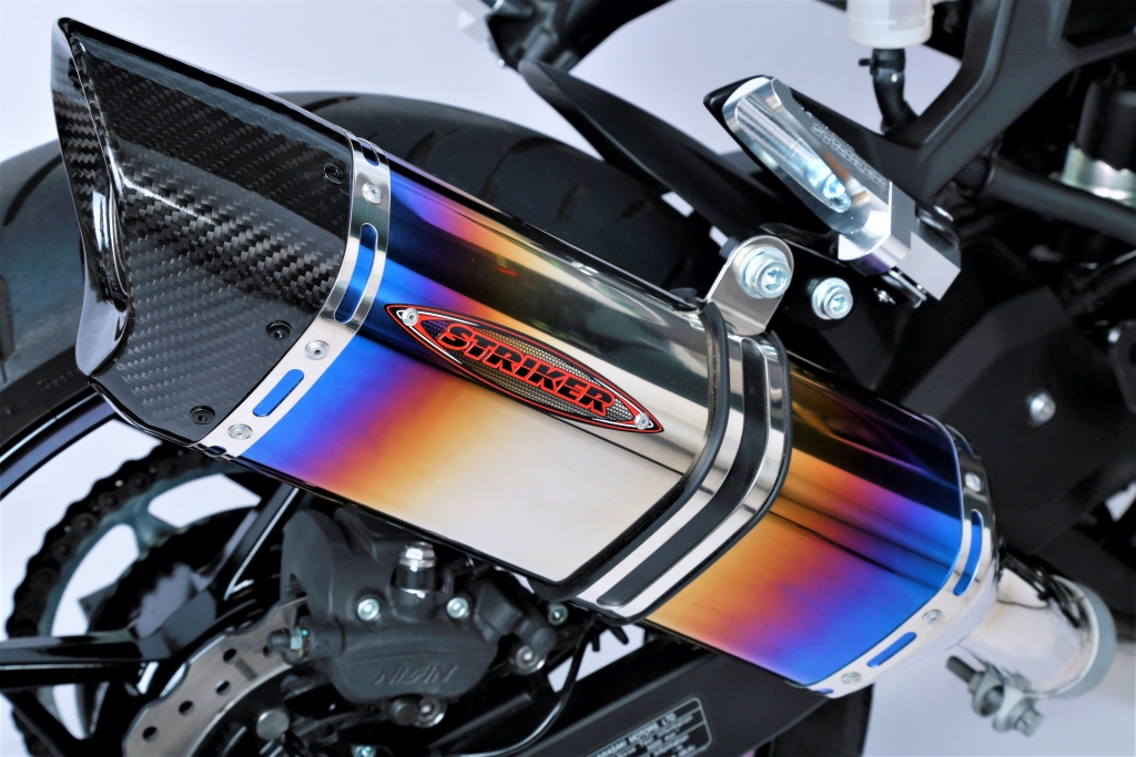 ストライカー新製品🌟【2022年モデル Ninja400/KRT 8BL型式 STRIKERスリップオンマフラー 📣適合追加】